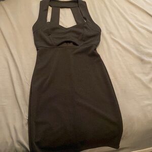 Mini Black Cutout Dress